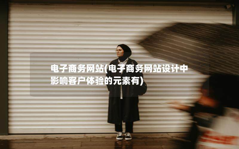 电子商务网站(电子商务网站设计中影响客户体验的元素有)
