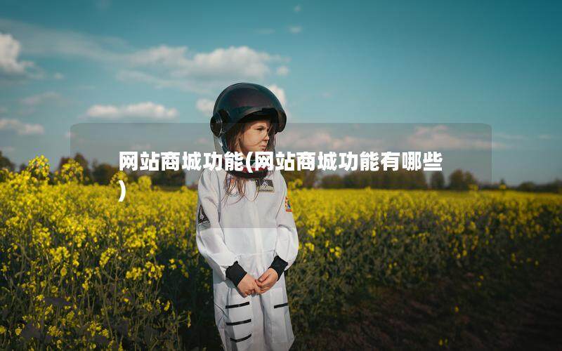 网站商城功能(网站商城功能有哪些)