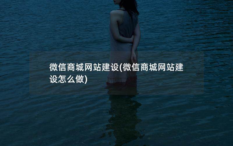 微信商城网站建设(微信商城网站建设怎么做)