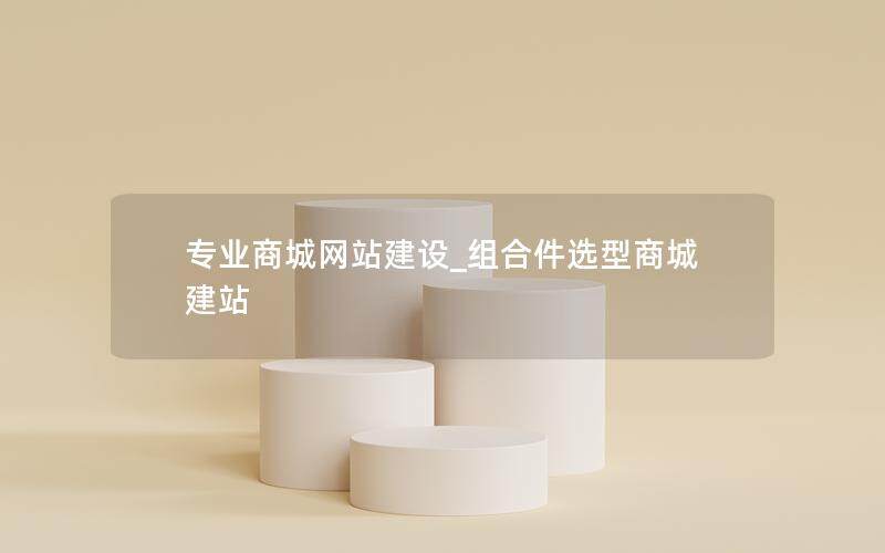 专业商城网站建设_组合件选型商城建站