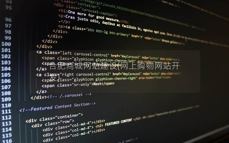 合肥商城网站建设(网上购物网站开发)