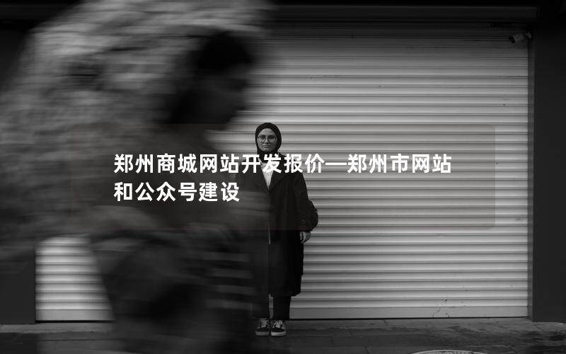 郑州商城网站开发报价—郑州市网站和公众号建设